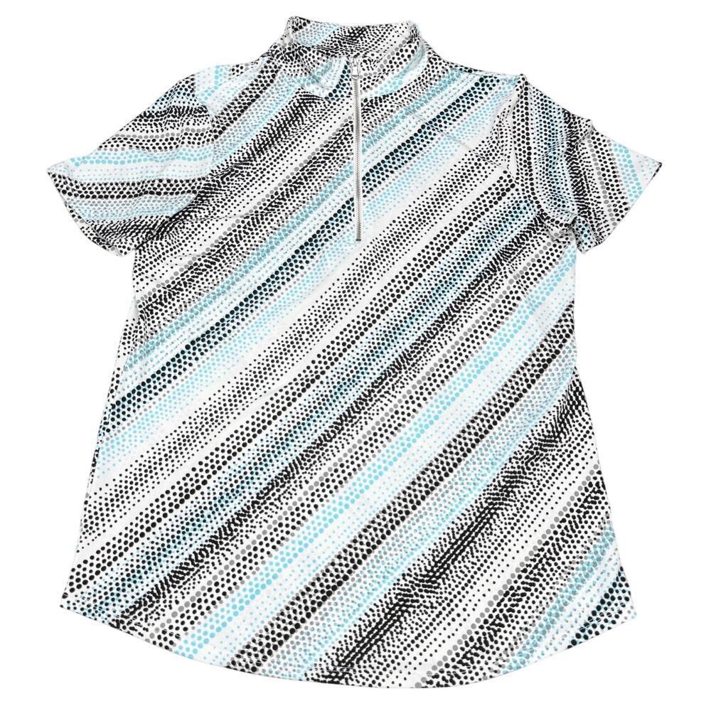 CHICO'S Weekends Patterned Zip Top Size Small - Picture 3 of 7